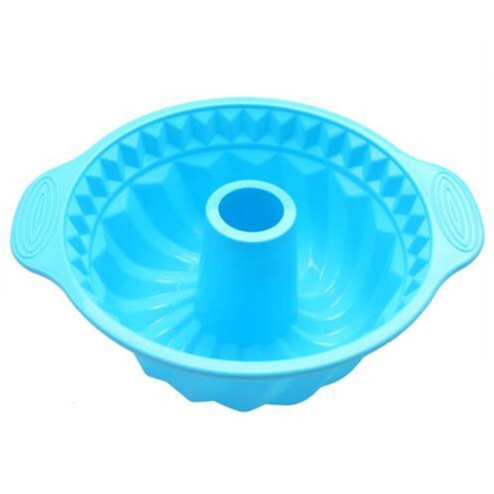 1ea 9" Alekoo Non-Stick Silicone DIY Cake Bundt Pans, Chiffon Mold, Savarin Pan (High) N15