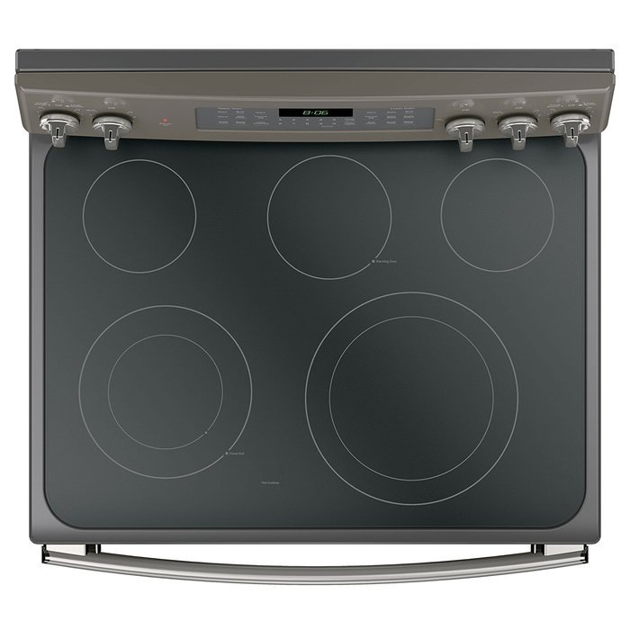 GE JB860EJES 30" Slate Electric Smoothtop Double Oven Range - Convection N3