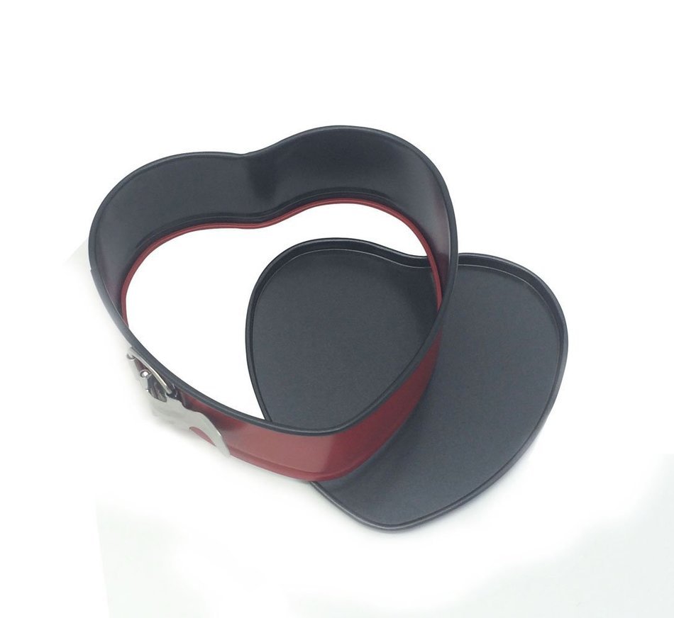 Springform Cake Pans 7" Heart Shape Lovely Bakeware N4
