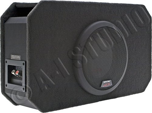 SBR-S83V - Alpine 8" Single Ported Enclosure Loaded with a Type-R Subwoofer