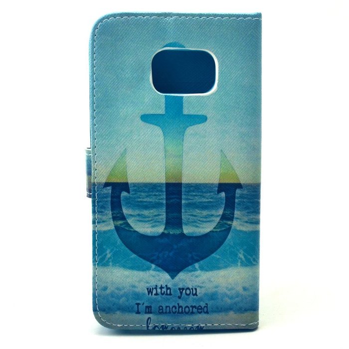 Galaxy S6 Edge Case, Firefish [Kickstand] [Cards Holder] Superb PU Leather Inner Bumper Flexible Slim TPU Magnetic... N20