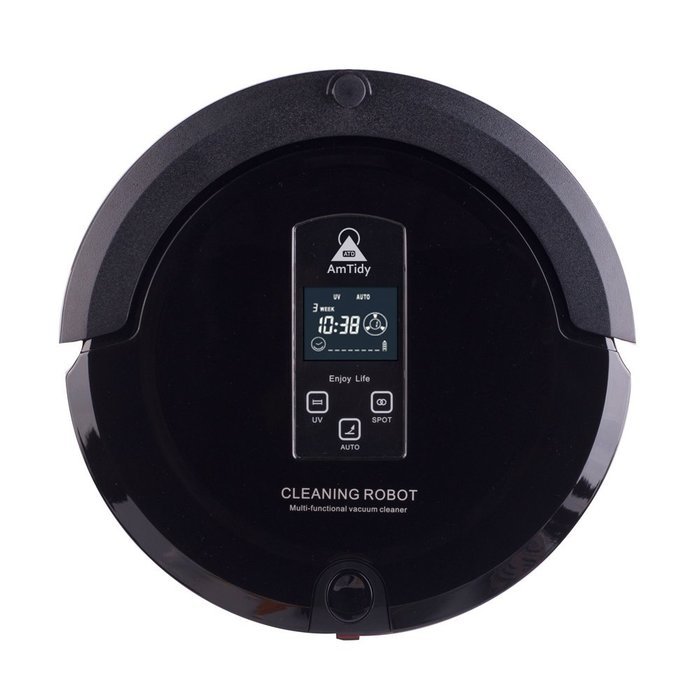 Amtidy A325 New Automatic Robot Vacuum Cleaner with 4-in-1 Multifunction-Black