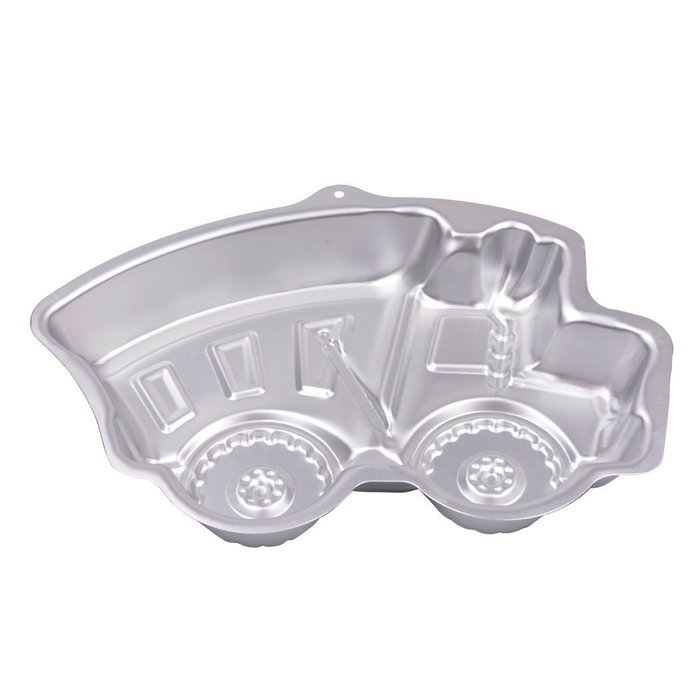 inkint Novelty Cute Birthday Cake Baking Pan Aluminum Alloy Truck Shape Chiffon Cake Molds for Cake Decorating... N5