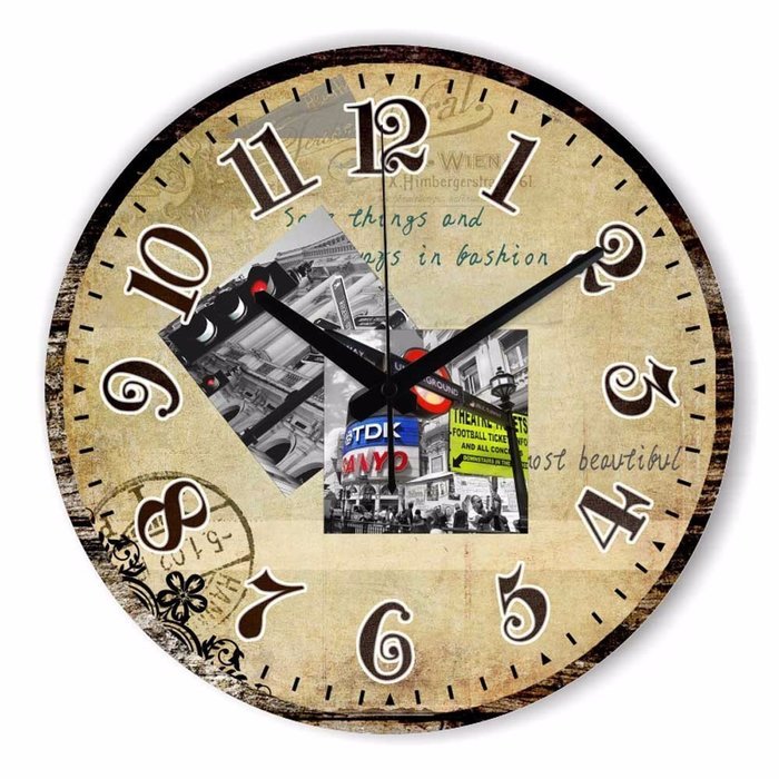 Southeast Asia Style Wall Decoration Watch Fashion Large Decorative Silent Wall Clock