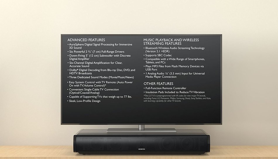 Onkyo LS-T10 6.1-Channel 3D Surround Base System N5