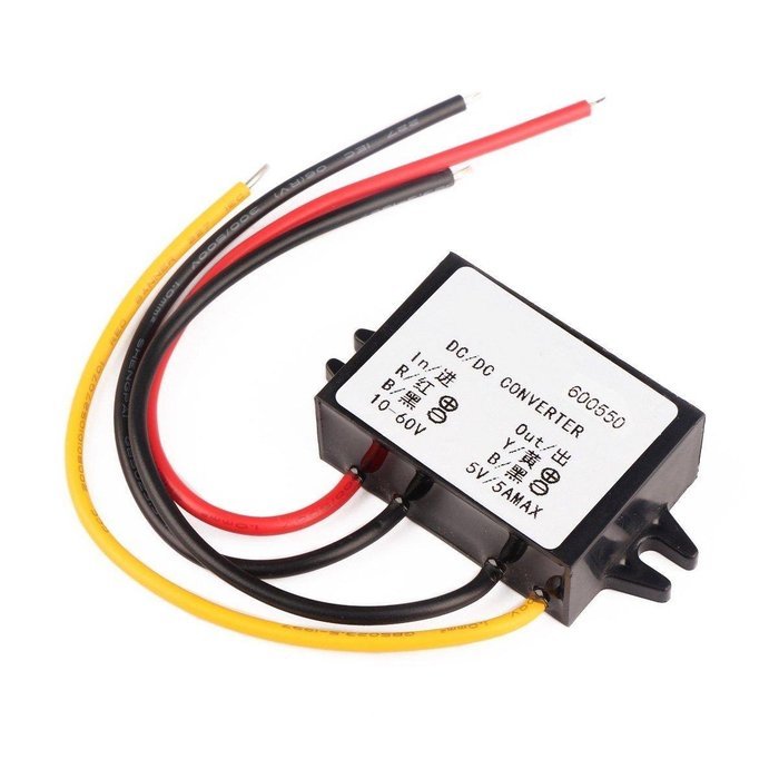 RioRand DC/DC Synchronous Buck Converter 10-60V 48V to 5V 5A 25.6W Power Supply Voltage Regulator