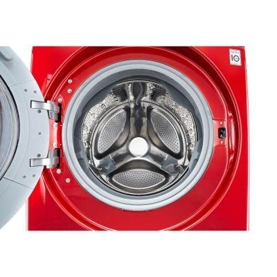 LG Electronics WM3370HWA 4.3 cu. ft. High Efficiency Front Load Washer in Wild Cherry Red, ENERGY STAR N2