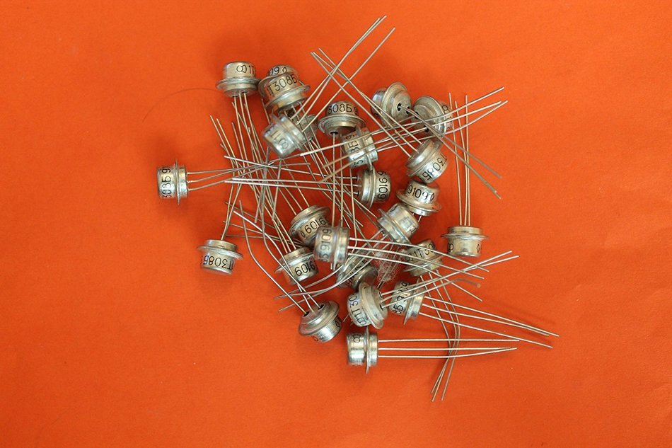 Transistors Germanium 1T308B (GT308B) analogue 2N1683, 2N1854, 2N2048 USSR 25 pcs N2