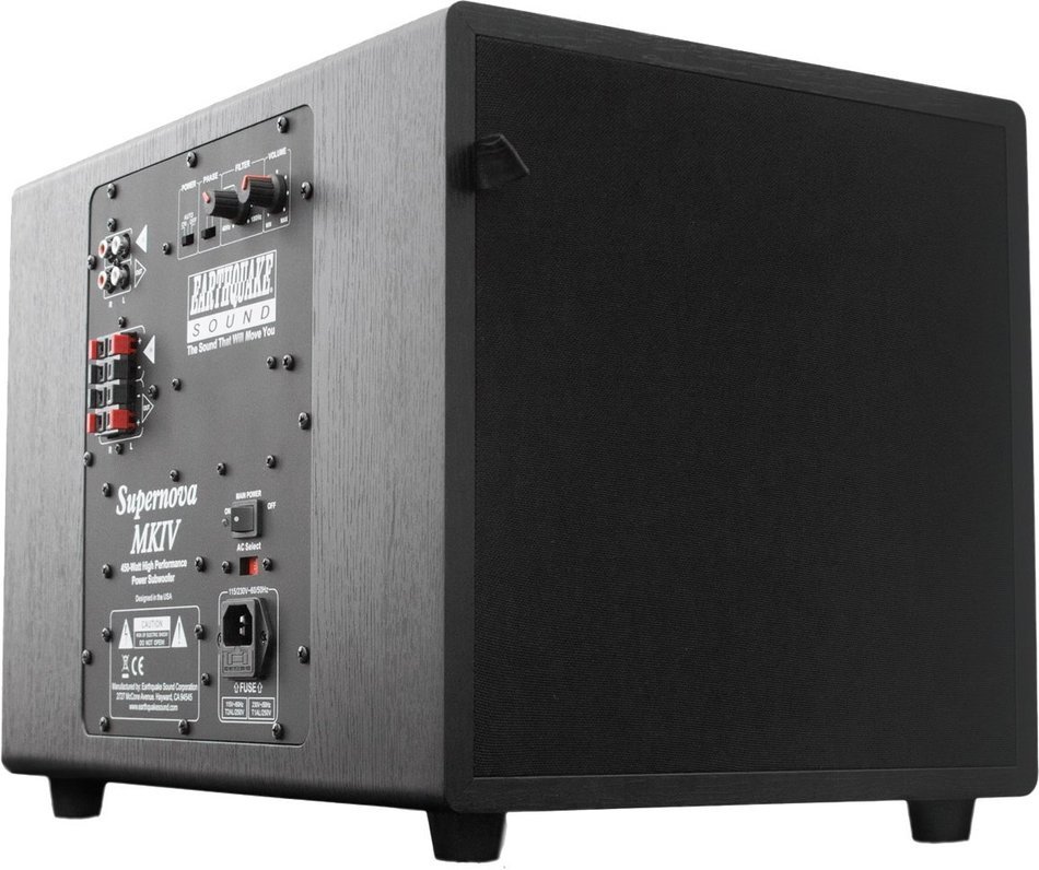 Earthquake Sound Supernova MKIV-12 Powered Subwoofer with SLAPS Technology, Black Ash N6