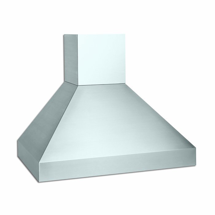 Vent-A-Hood EPITH18-448 SS Island Range Hood with 1100 CFM Inline Blower and 2-Level Halogen Lighting: 48"