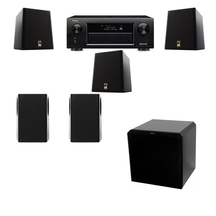 M&K Sound S150II Loudspeaker 5.1 HRS12 Denon AVR-X5200W