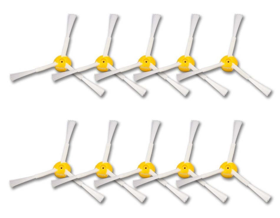 Hongfa Replacement 3-armed Side Brush Replacement for Irobot Roomba 870 880 980 Series (10) N6