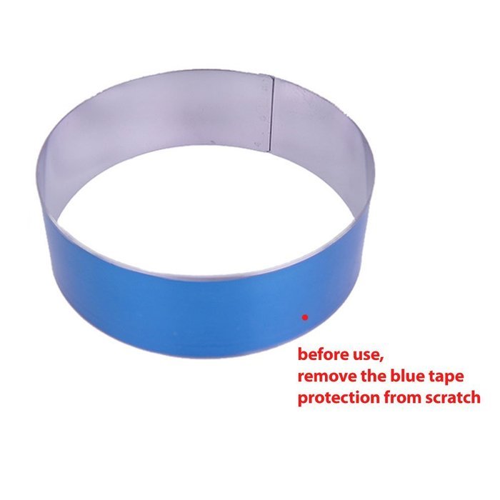 Hanason Stainless Steel Rings Round Molding Plating Forming Cake Mousse Rings 5pcs N2