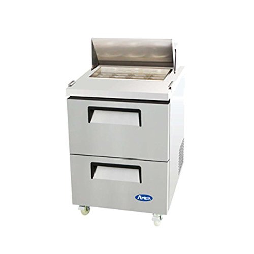 Atosa Usa MSF8309 Stainless Steel Sandwich Prep Table 27" 2 Drawer Refrigerator