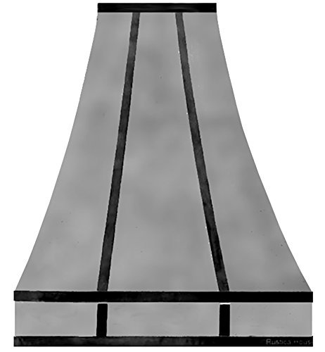 Custom Zinc Stove Hood Wall Mount (natural smooth, 54")