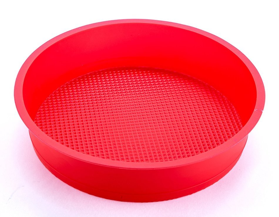 Bekith 9" Round Silicone Cake Mold Pan (9" round x 2 1/4" deep), Set of 2 N4
