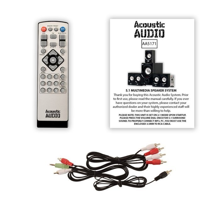 Acoustic Audio AA5171 5.1 Surround Sound Home Entertainment System N4