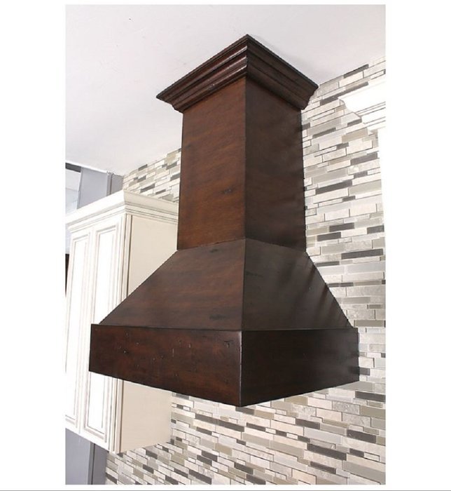 Z Line 355WH-36 1200 CFM Wooden Wall Mount Range Hood, 36", Walnut/Hamilton N2