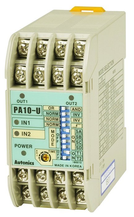 AUTONICS PA10-U Controller, Sensor, Power Amplifier, Multi-Function, 2 NPN Inputs (And/Or Programmable), NO/NC...