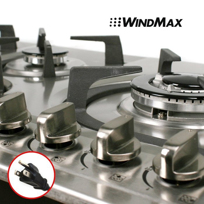 Brand New 34 inch Stainless Steel Built-in Kitchen 5 Burner Stove Gas Hob Cooktop Cooker N3