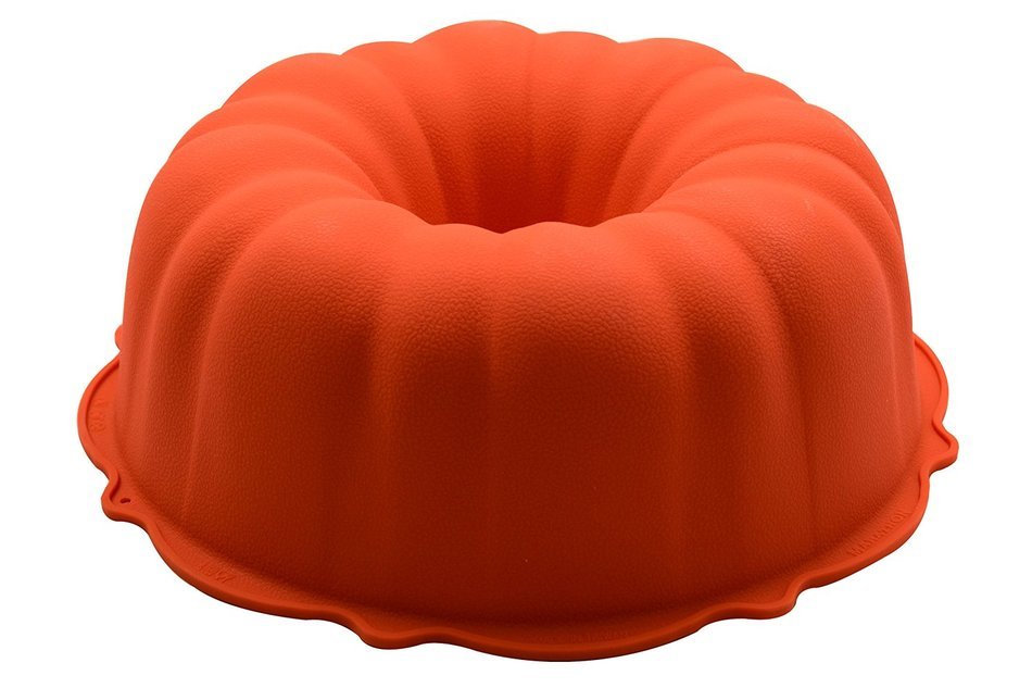 Marathon Housewares KW200012OR Premium Silicone Bundt Pans, Orange N4