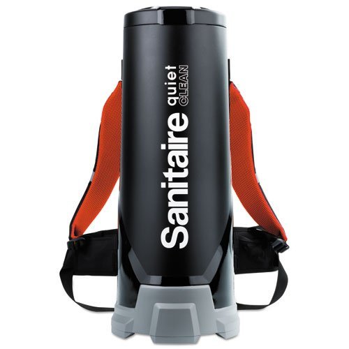 Sanitaire Quiet Clean HEPA Backpack Vac, 10 qt, Red