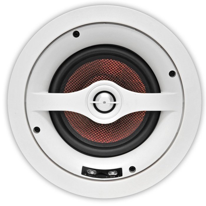 OSD Audio ICE650 6.5-inch Kevlar Woofer 150-Watt In-Ceiling Speaker with Bass and Treble Swtich, Pair N4