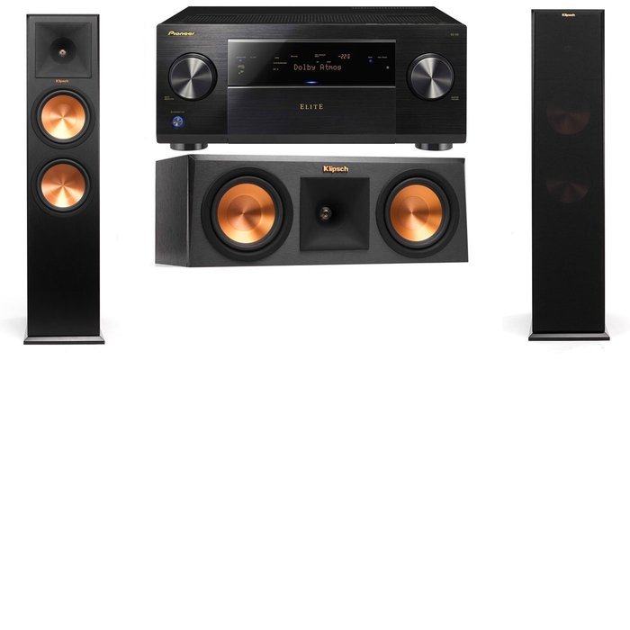 Klipsch RP-280F Tower Speakers-RP-250C-Pioneer Elite SC-85