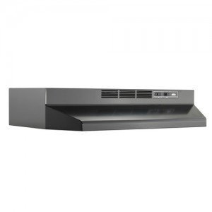 Broan F403023 Economy 30 inch Convertible 4-Way Under Cabinet Range Hood Black-2PK