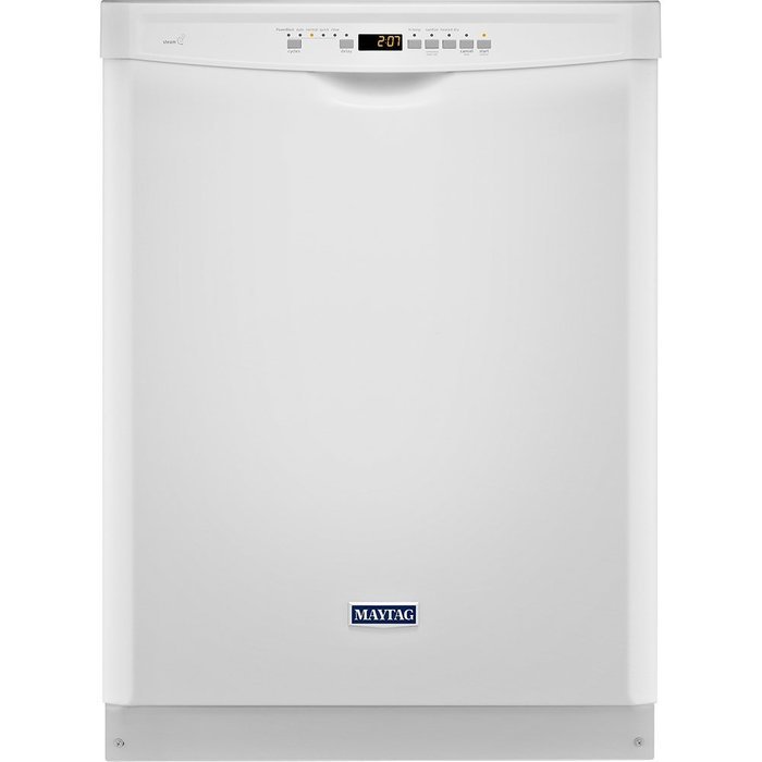 24" 50 dBA Control Dishwasher with 4-Blade Finish: White N2