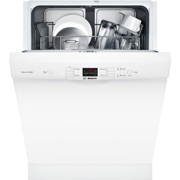 Bosch SHE33T52UC 300 Series 24" Dishwasher in White