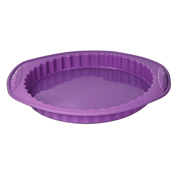9.5'' Round Cake Pan w/ Brush and Spatula Random Color, 9.5-inch Diameter, 100% Food Grade Premium Nonstick Silicone... N2
