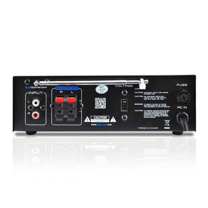 Pyle Home PCAU15A 2 x 15 Watts Mini Power Amplifier with LED Display N19