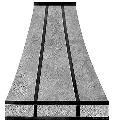 Custom Zinc Exhaust Hood Wall Mount (natural hammered, 48")