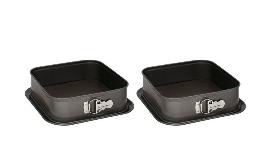 Bakers Secret Non-Stick 10 inch Square Springform Pan Set of 2