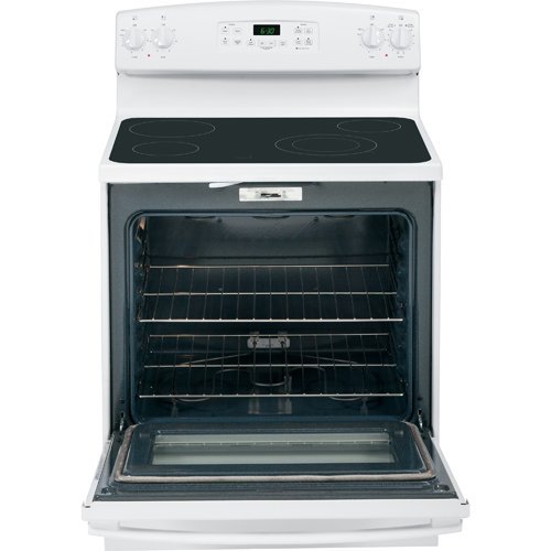 GE JB630DFWW 30" White Electric Smoothtop Range N3