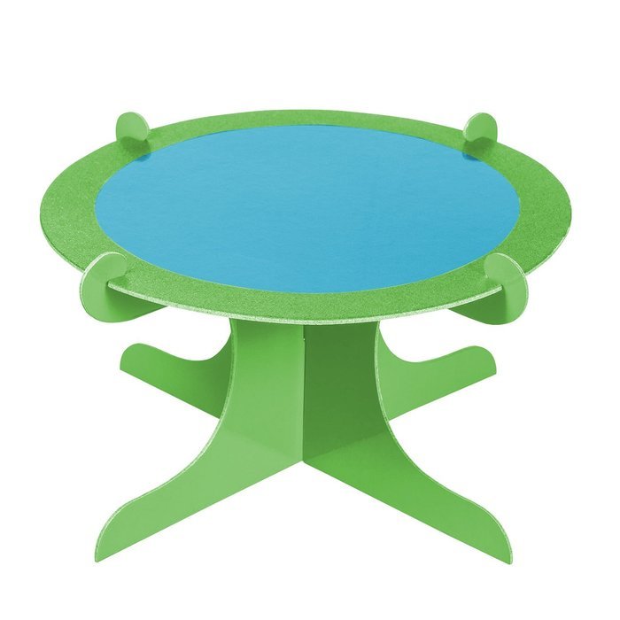Four Stones Single Tier Server or Cupcake Stand ( blue / green )