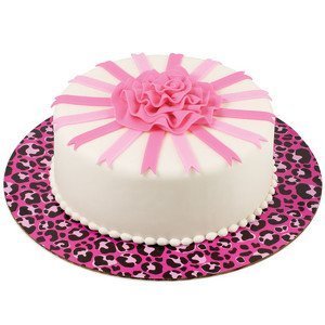 1 X Pink Leopard Cake Boards-Wilton