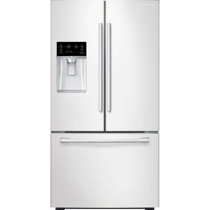 Samsung RF23HCEDBWW 22.5 Cu. Ft. White Counter Depth French Door Refrigerator - Energy Star N3