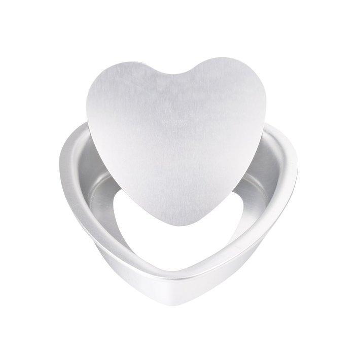 FEESHOW Non-Stick Heart Shaped Cake Pan Baking Mold with Removable Bottom (1, 6 Inch) N4