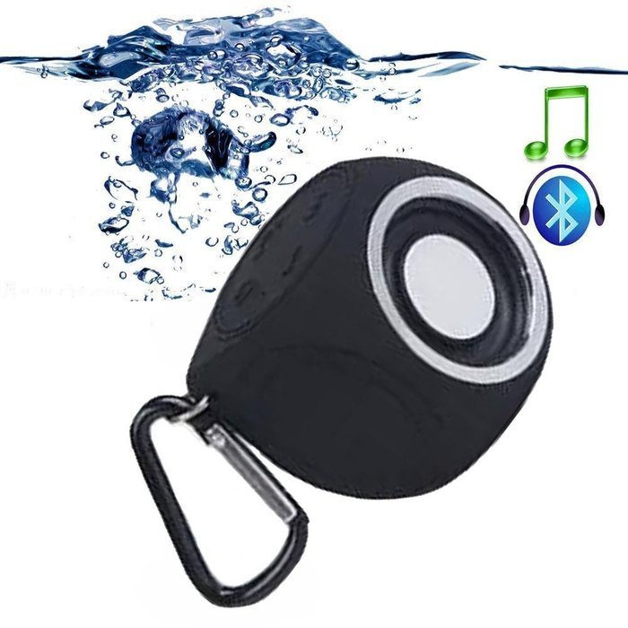 New Relese Waterproof Speaker,Ultra- Poratable Speaker for Indoor/Outdoor/ Sport/BBQ/Party Shock Speaker(Black)) N2