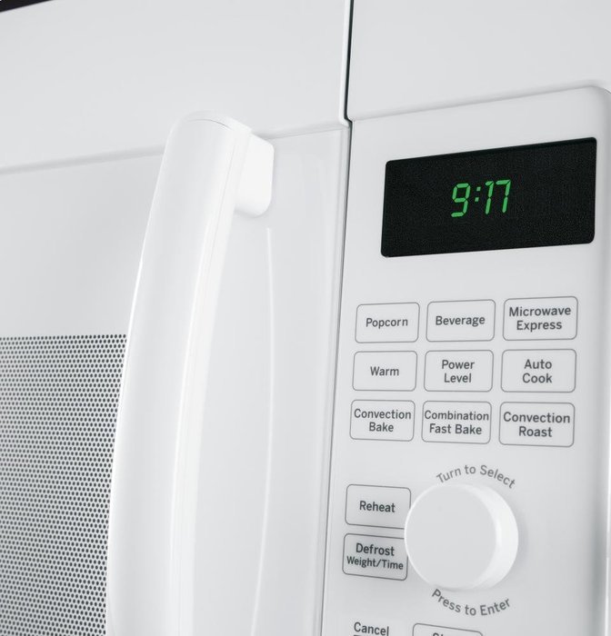 GE PVM9179DFWW Profile 1.7 Cu. Ft. White Over-the-Range Microwave - Convection N7