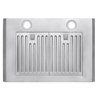30 in. Convertible Wall Mount Range Hood in Stainless Steel with Tempered Glass, Touch Control and Carbon Filters N9