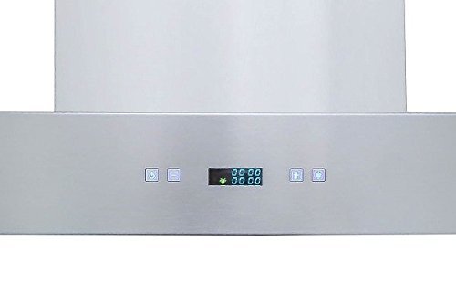 XtremeAir PX04-I36 Island Mount Range Hood with 900 CFM Swing-able Flat Filters, 36" N8