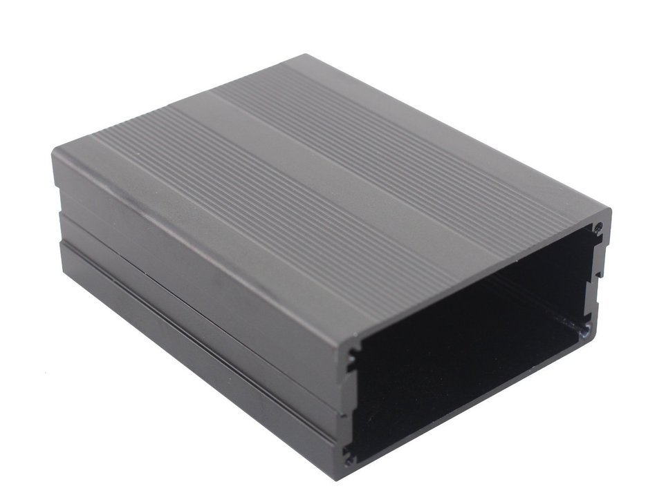 1007635mm[3.92.991.37inch] DIY Black Aluminum Electronic Box Project Enclousure Case for Digital Amplifier and...