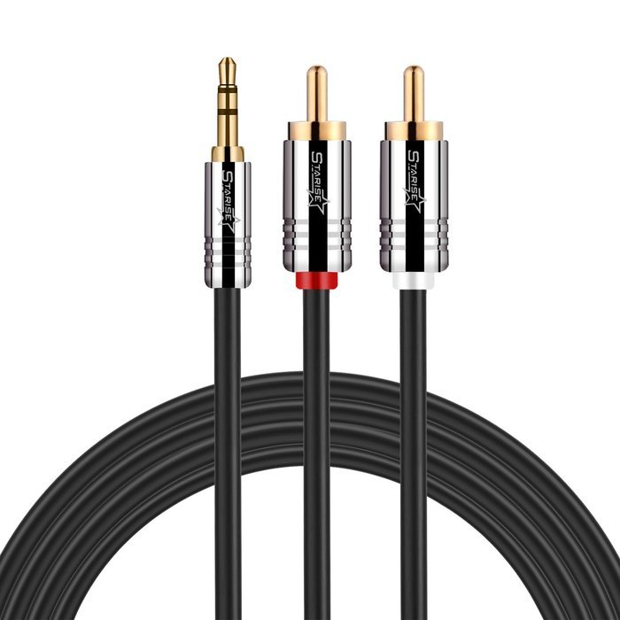 Starise 3.5mm to RCA Cable Male to Male Audio Stereo Y Splitter Cable