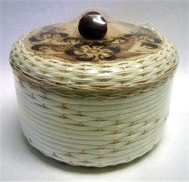 Burned Wicker Tortilla Warmer