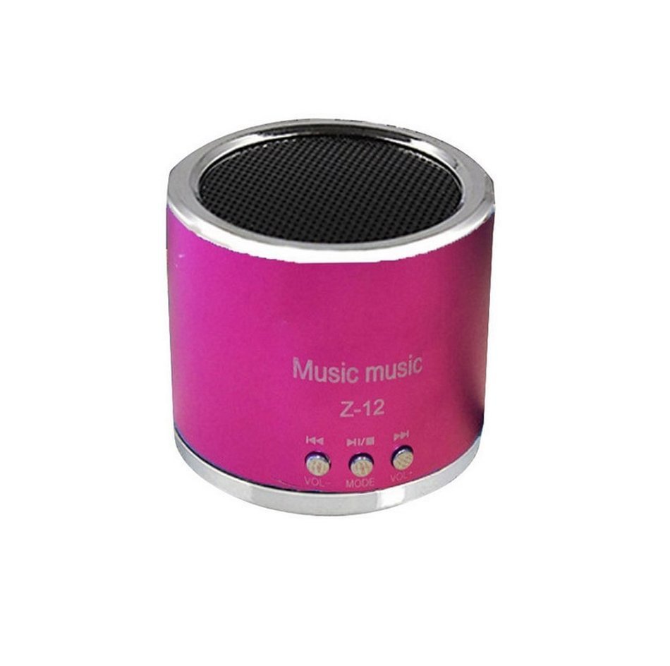 Coromose&reg; Wireless Portable Mini Speaker;FM Radio USB SD TF Card MP3 Player(Rose Red) N3