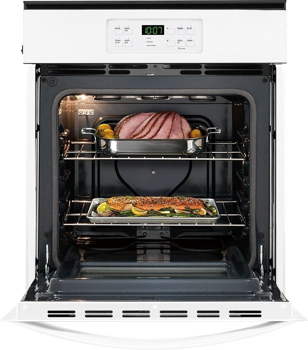 Frigidaire FFEW2425QW 24" 3.3 cu. ft. Total Capacity Electric Single Wall Oven with Top Broiler, 2 Oven Racks,... N4