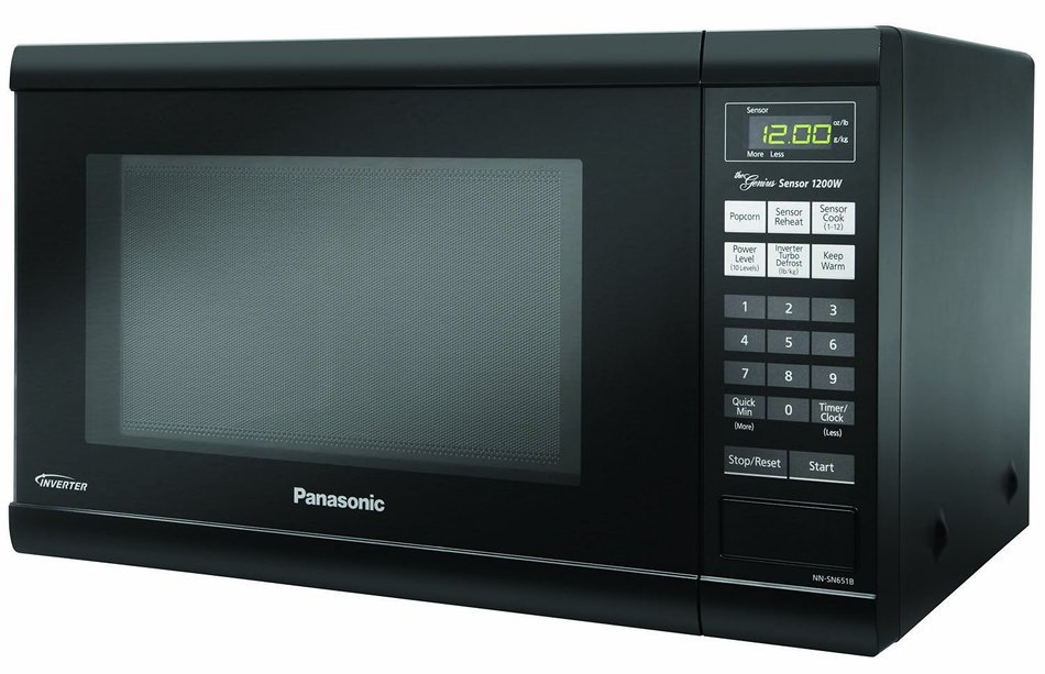 Panasonic NN-SN651BAZ Black 1.2 Cu. Ft Countertop Microwave Oven with Inverter Technology N8